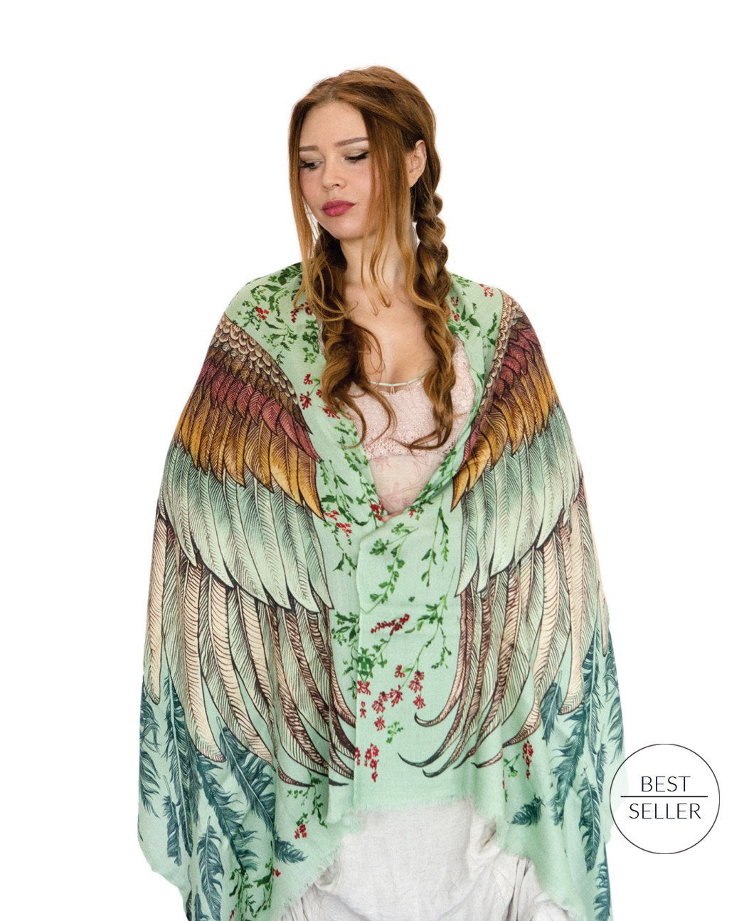 angel wings scarf, feathers scarf, unisex scarf, unisex, angel accessories, angel wings, vintage